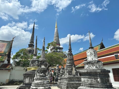 Wat Phra Mahathat Woramahawihan the famous landmark of Nakhon Si Thammarat province the south of Thailand