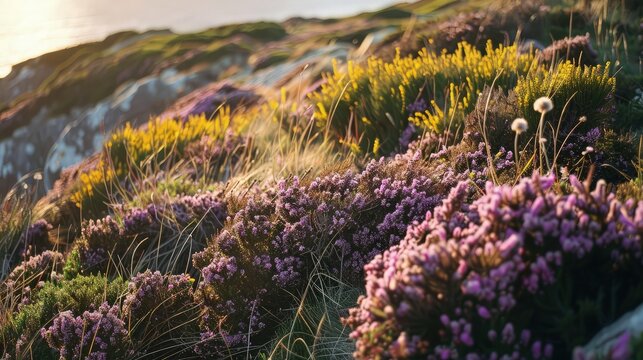 Heather and gorse on Howth Head.