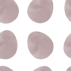 Seamless pattern with easter eggs, hand drawn illustration in watercolor style