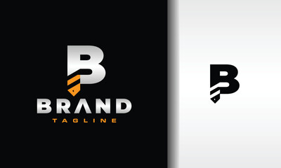 letter B drill bit logo