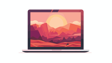 Adobe Photoshop vector illustration with software