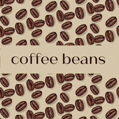 coffee beans pattern