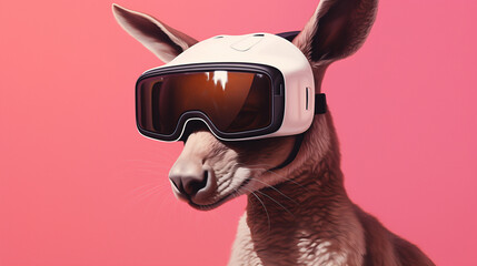  bunny with 3d glasses