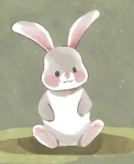 Poster Horizontal (4500 x 5500 px) - bunny with Green BG © Pornphan