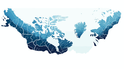 Alaska Map Vector illustration isolated on white background