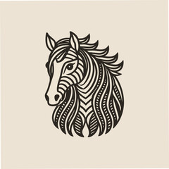 abstract horse illustration
