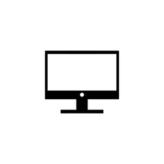 Computer monitor icon with simple and modern design 