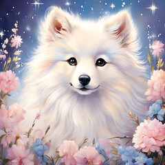 Obraz premium pomeranian spitz puppy