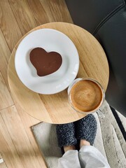 chocolate cake on a table