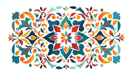 Arabic Floral Ornament Traditional Islamic Design