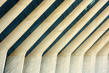 Naklejka premium Abstract Architecture Background, Generative AI
