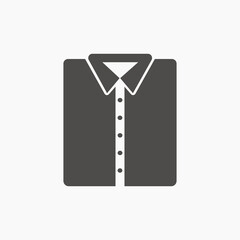 Man shirt icon vector. cloth symbol sign