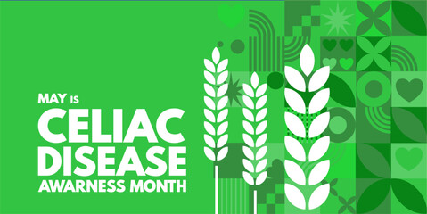 Celiac disease awareness month. - banner, vector illustration