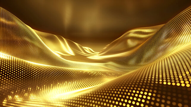 Abstract background with lines and waves ,Golden fabric with waves ,Golden fabric with waves ,Abstract striped glossy gold background