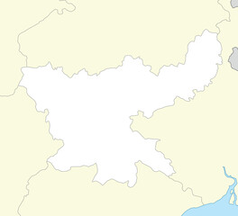 Location map of Jharkhand is a state of India