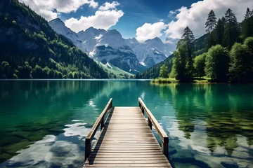 Foto op Canvas lake and mountains © Nature creative
