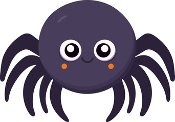 Cute spider. Vector halloween illustration