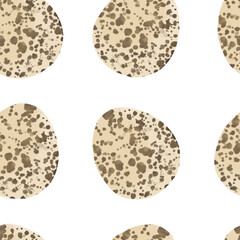 Seamless pattern with easter eggs, hand drawn illustration in watercolor style