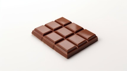 Chocolate Bar Isolated on White Background. Generative AI