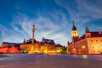 Evening sky in Warsaw
