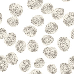 Seamless pattern with easter eggs, hand drawn illustration in watercolor style