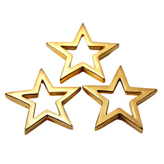 Obraz premium gold stars collection isolated