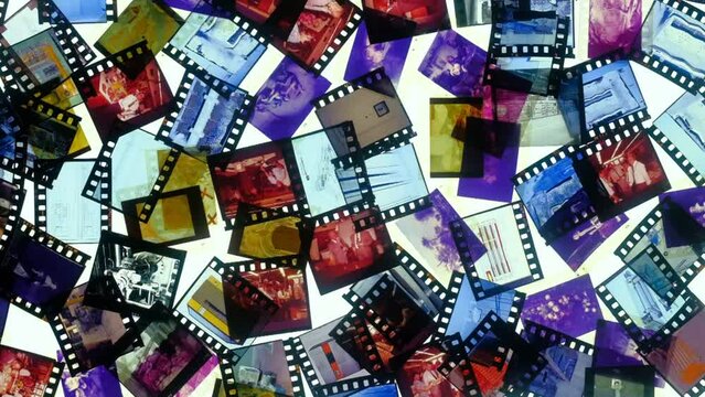 Retro 35mm analog positives film slides artistic
