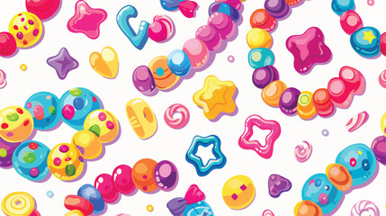 Plastic beads Bracelets. Old school colorful funky br