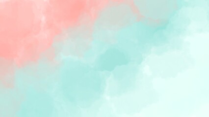 watercolor abstract background using white, pink, light blue color gradients, suitable for banners,...