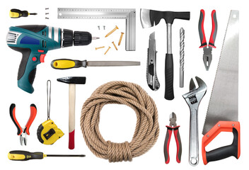 Set of repair working tools technical support