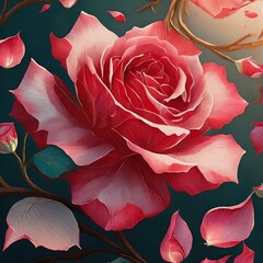  a series of decorative elements inspired by rose petals, perfect for enhancing website headers or email signatures.