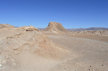Céu azul no Deserto de Atacama