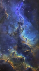 mysterious expanse of an ethereal nebula in the deep cosmos universe