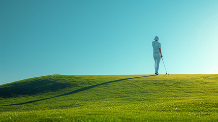 landscape with green grass and sky