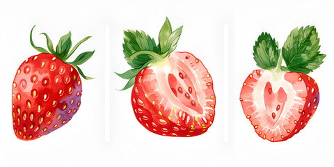 Strawberry Fresh berries macro