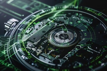Expensive watches are not just timekeepers but symbols of heritage and precision engineering, each movement assembled closeup - obrazy, fototapety, plakaty