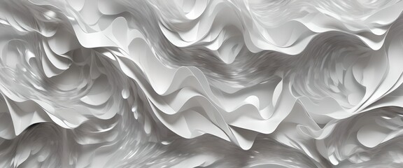 White color paper texture abstract wide header design, AI generated
