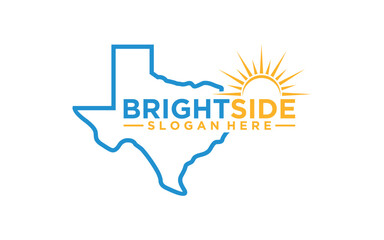 Texas bright side logo design