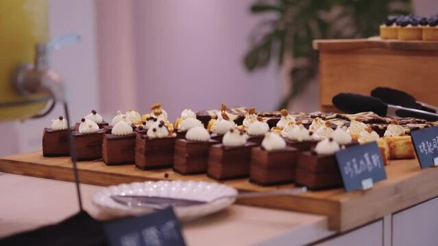 Cakes, desserts, finger foods, petit fours, cookies, buffets for wedding receptions