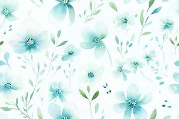 Seamless pattern, abstract art. Watercolor painting, children's wallpaper. Hand drawn plants. Palms, rainforest, leaves, flowers. modern Art. Prints, wallpapers, posters, cards, murals