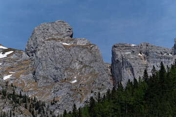 rock formations in the styrian mountains