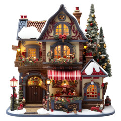 PNG Christmas a toy shop representation confectionery architecture