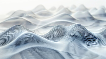Ethereal abstract blue waves with a calming presence,ai generated	