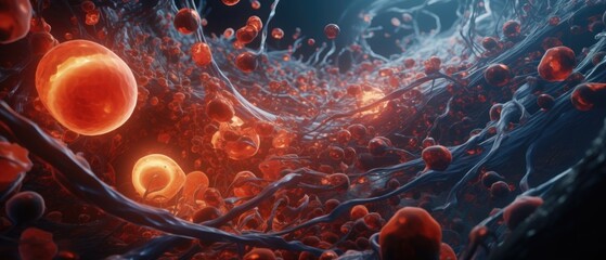 A vibrant 3D animation of a microscopic battlefield within the stomach, featuring enzymes and stomach acids clashing with invasive bacteria, clear lighting