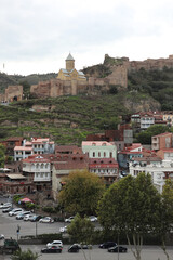 Fototapeta premium Narikala fortress in Tbilisi