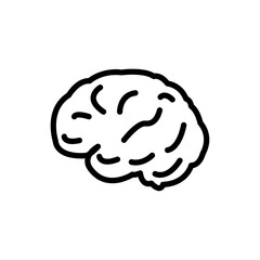 Human brain.Line icon.Vector illustration for apps and websites