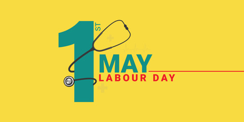 Happy Labour Day Doctor Nurses, Medical Staff, Pharmaceuticals, Clinic, and Hospital, 1st May International Labour Day. Thank You for Your Hard Work. Thank You, Doctors and Nurses. Workers Day 