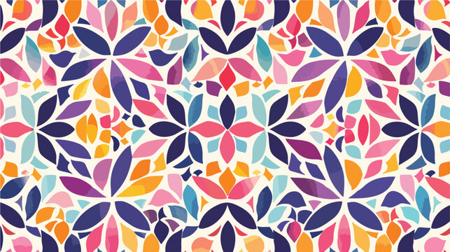 Seamless geometric ornamental background. Abstract co