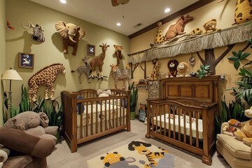 interior of a baby bedroom