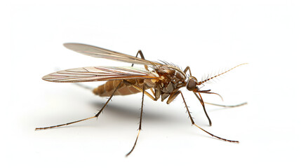 Fototapeta na wymiar mosquito isolated on a white background, generative Ai